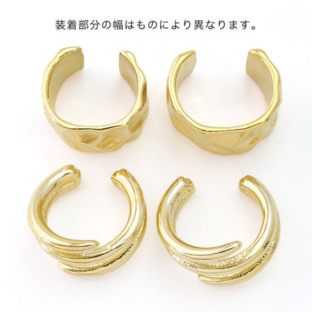イヤーカフ 変形6 ロジウムカラー