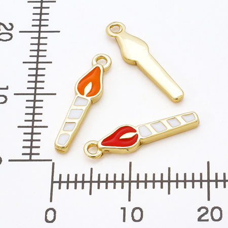 Charm Candle: Flat Orange/G
