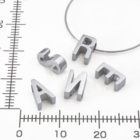 Metal parts initial I stainless steel