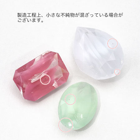 Czech Glass Stone Octagon Green Mix SV