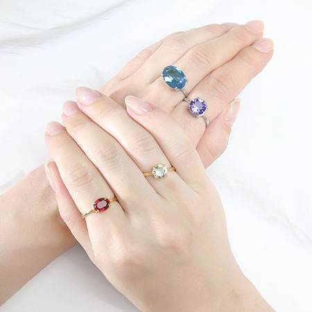 Gold Plated oval ring