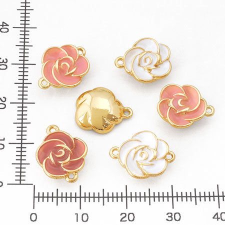 Charm Rose 2 rings White/G
