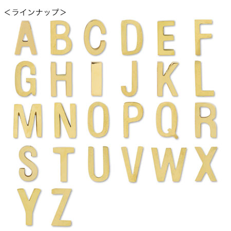 Metal parts initial K gold