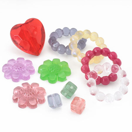 Acrylic, Germany, Bubble Ring Crystal.