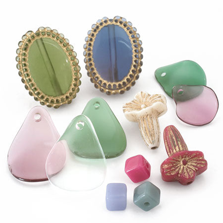 アクリル ドイツ製 花30 アイボリー/G