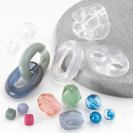 Acrylic made in Germany round clear blue