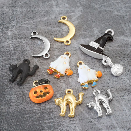 Charm Halloween Pumpkin No.2 Orange/G