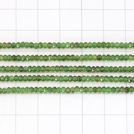 天然石 ボタンカット 2×3mm クロムダイオプサイト(天然)