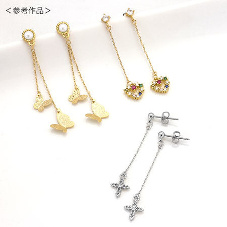 チェーンパーツ 220SDC4 丸カン付 ロジウムカラー(約2.5/3.5cm)