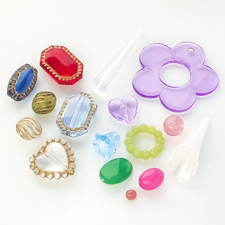 アクリル ドイツ製 花24 クリアラベンダー