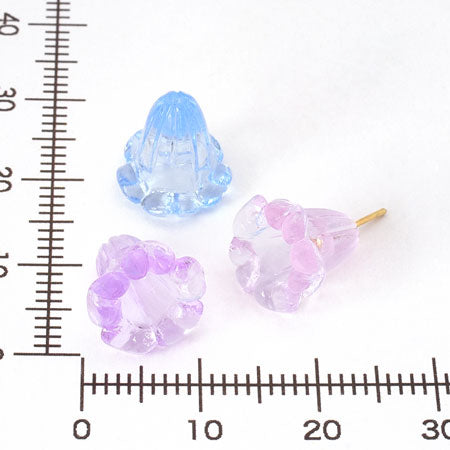 アクリル ドイツ製 花24 クリアラベンダー