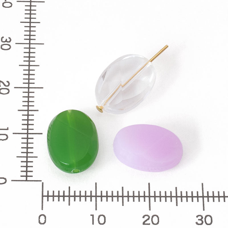 アクリル ドイツ製 オーバルカット2 クリスタル