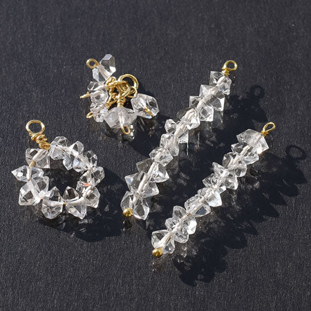 Natural stone glasses fastening charm stick Pakistan Harkimer (natural)