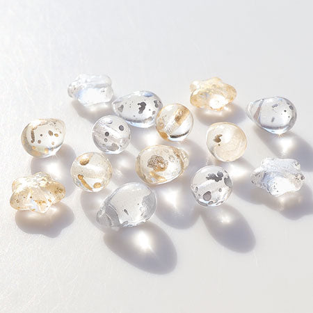 Czech Round-Crystal Silver Rain