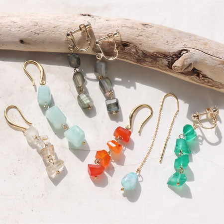 キット 天然石のシャラシャライヤーアクセサリー(KR0803-KR0807)