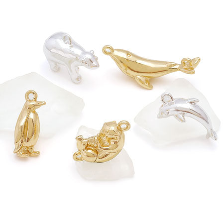 Charm dolphin silver plated