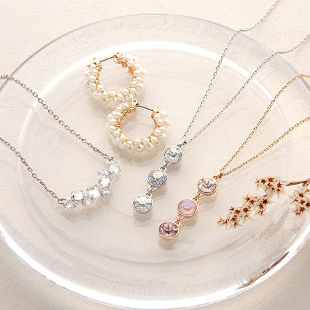 Kit Pearl Hoop Earrings White (KR0788)