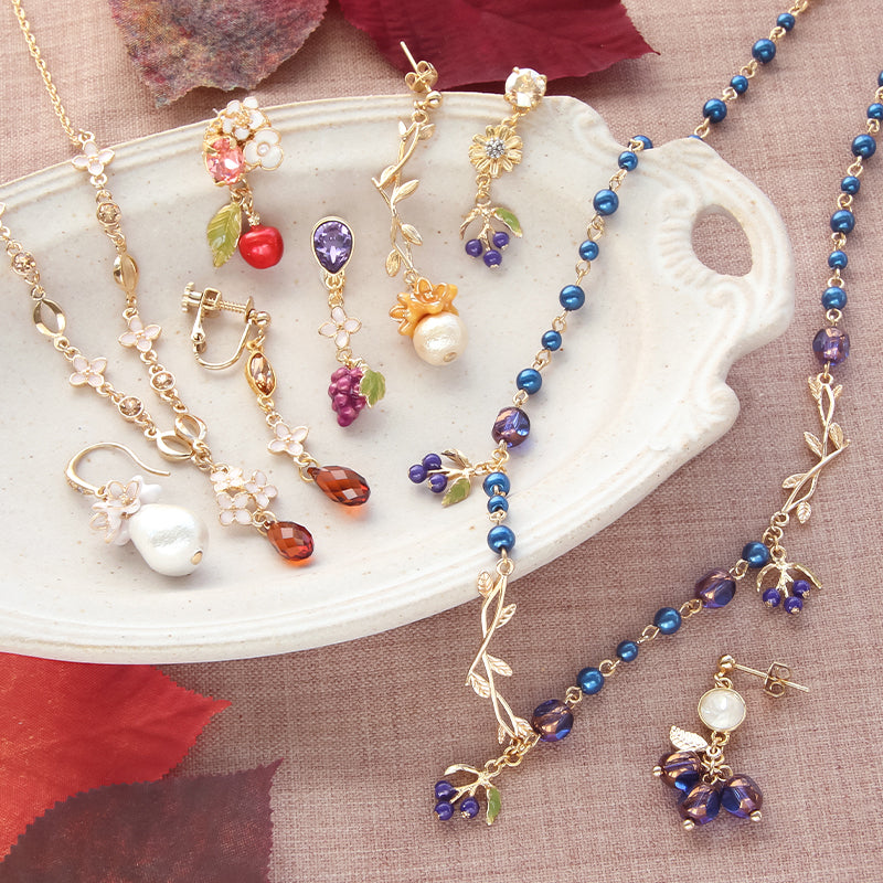 Joint parts Leaf No.2 2 rings Rhodium color