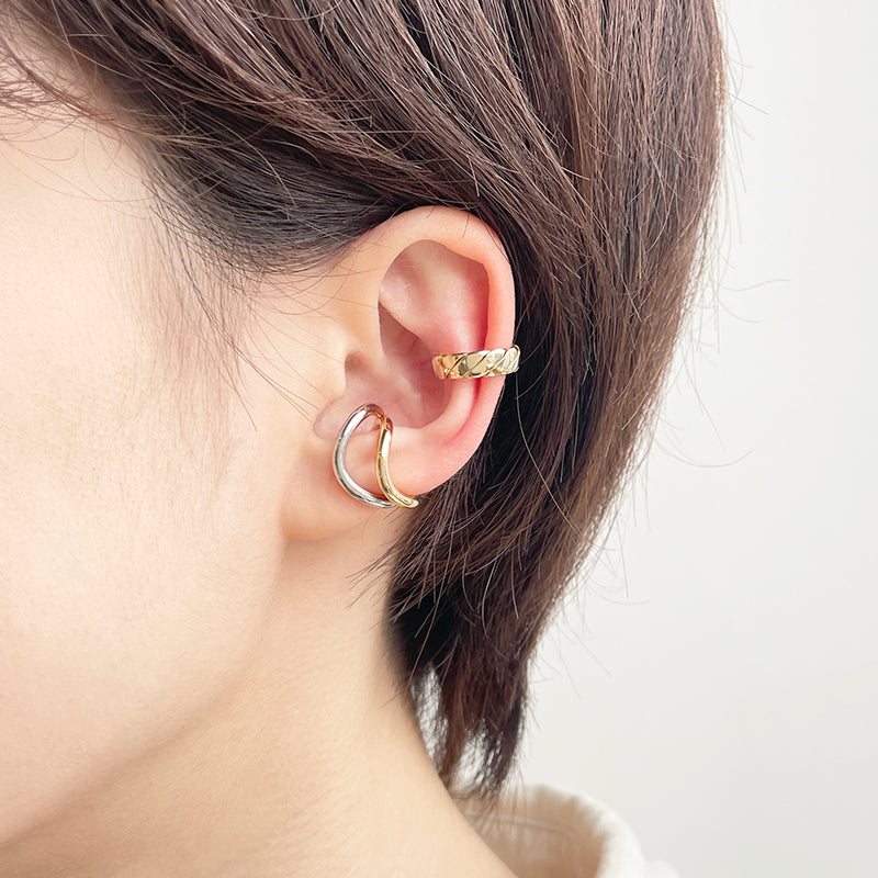 イヤーカフ 変形9 ゴールド