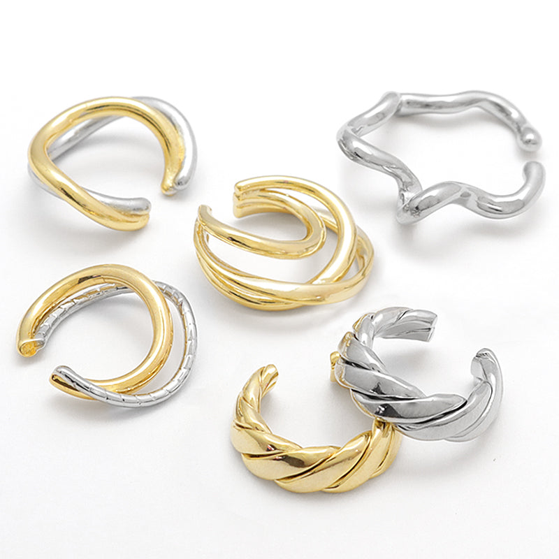 イヤーカフ 変形9 ゴールド