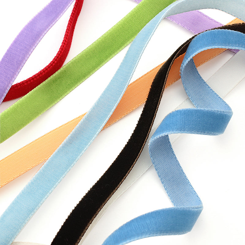 スイスベルベットリボン こげ茶