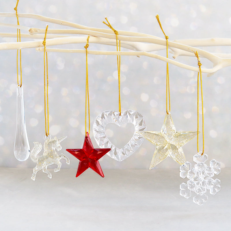 アクリル ドイツ製 エンジェル トップホール クリスタル/Gグリッター