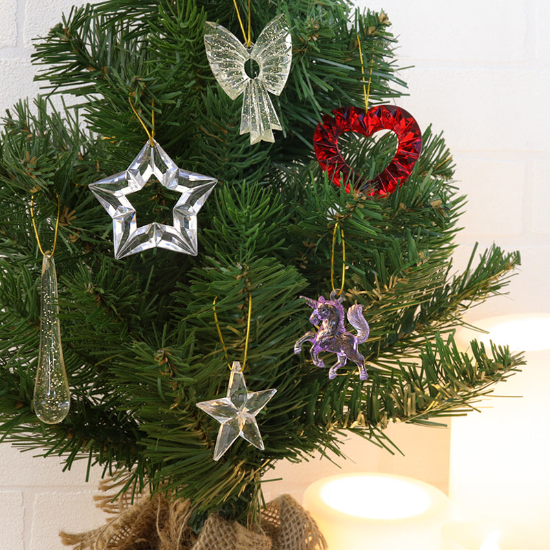 アクリル ドイツ製 ドロップ トップホール クリスタル/Gグリッター