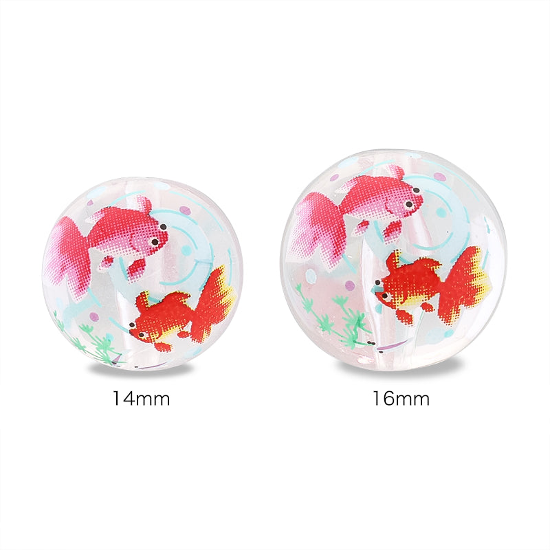転写ビーズ 金魚 クリア
