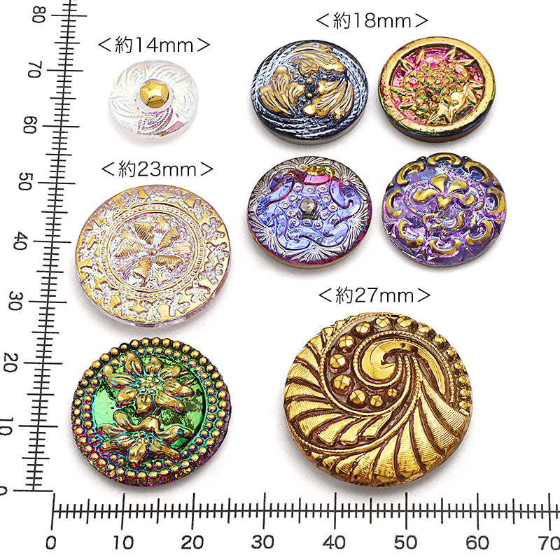 Czech Boon Petit Flower Crystal AB/G