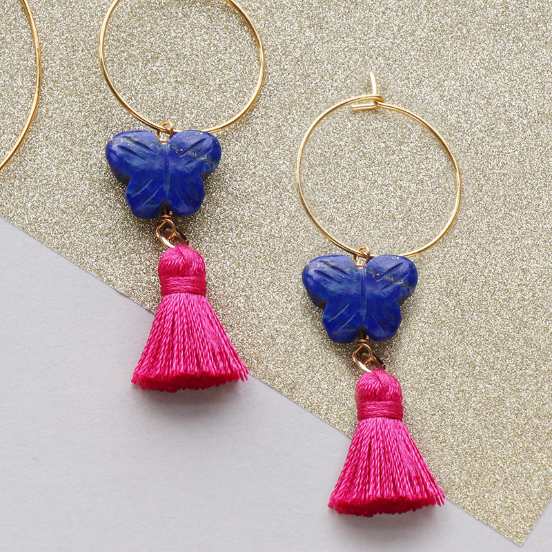 Natural stone butterfly lapis lazuli (natural)