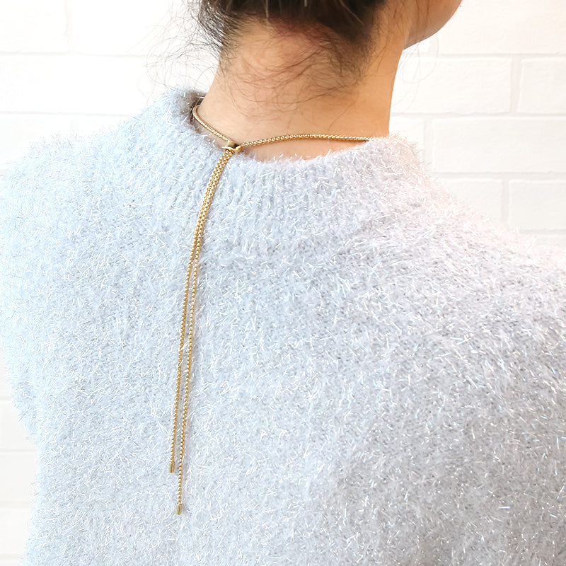 With chain neck slide parts No.1 gold