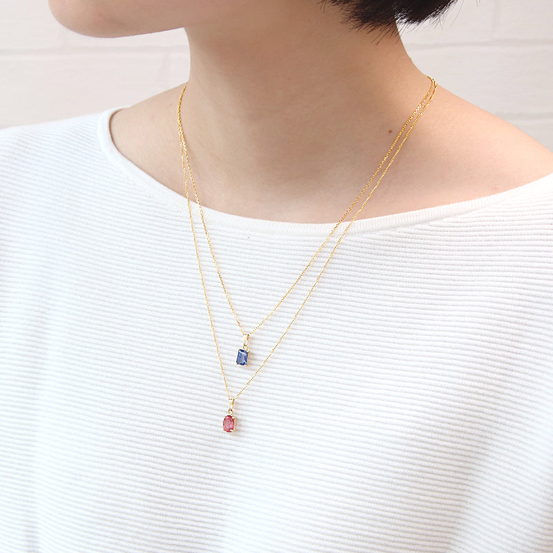 天然石 爪留めカスタムチャーム ホワイトトパーズ(ピンクコーティング)