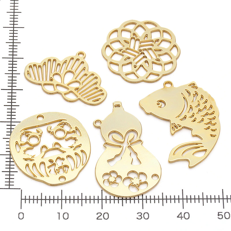 エッチングパーツ だるま ゴールド