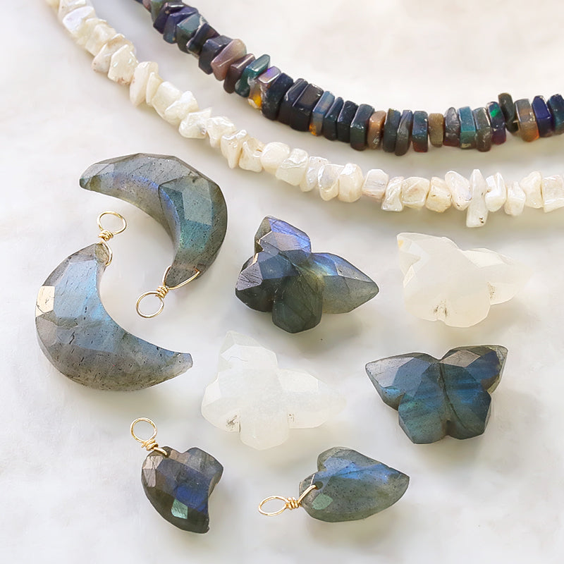 Natural stone Rondel Ethiopian Opal (natural) (dyed)