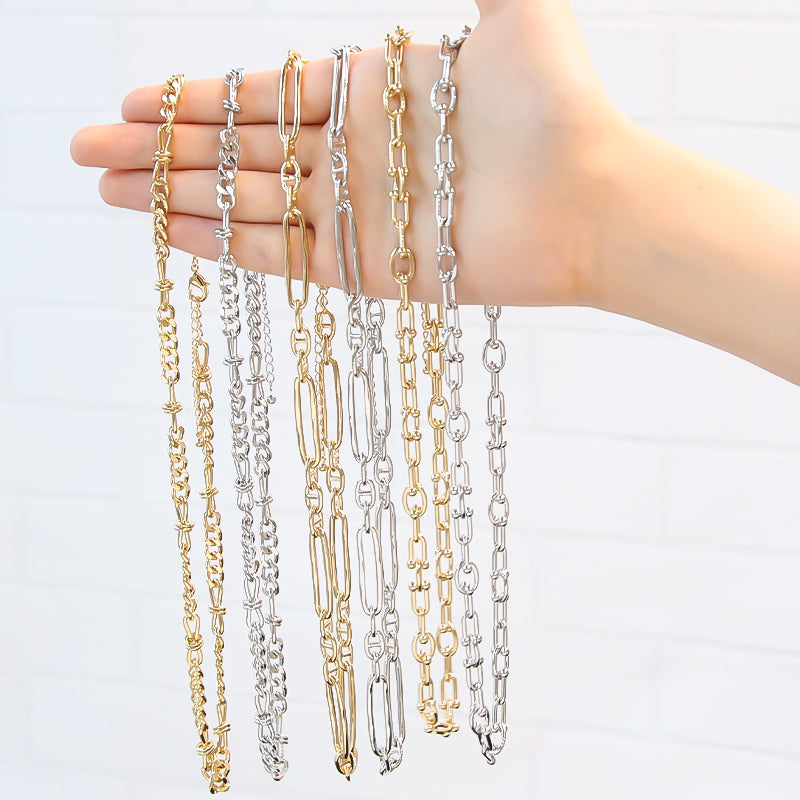 チェーンネックレス K-427(アジャスター付) ゴールド