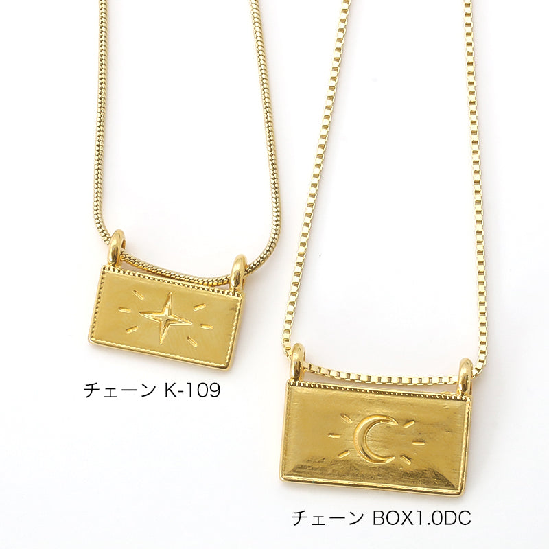 ギリシャパーツ スパークル レクタングル 上2カン ゴールド