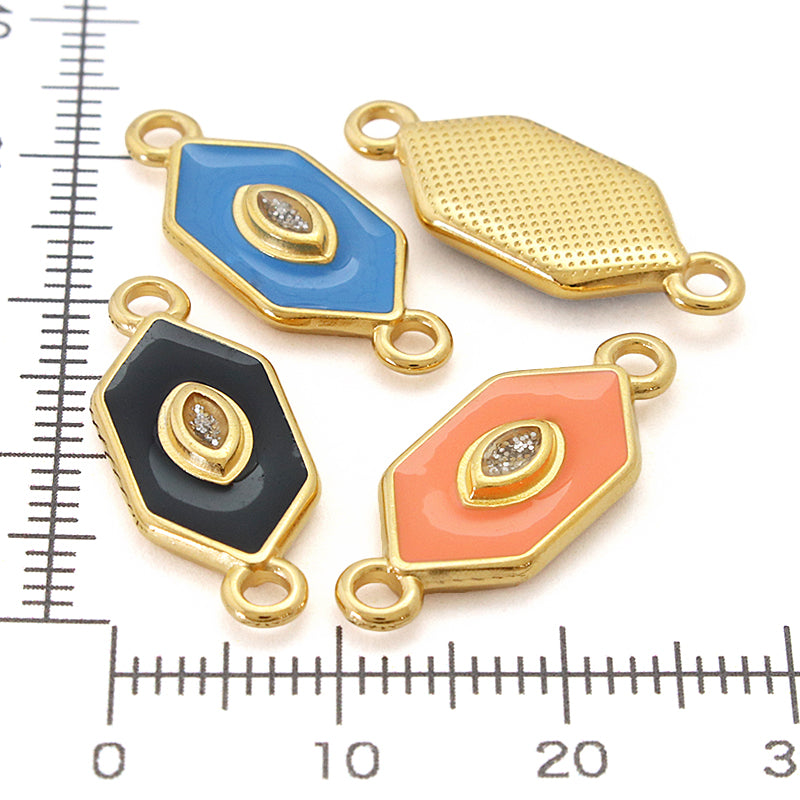 ギリシャチャーム ヘキサゴンNo.1 2カン ブラック/G