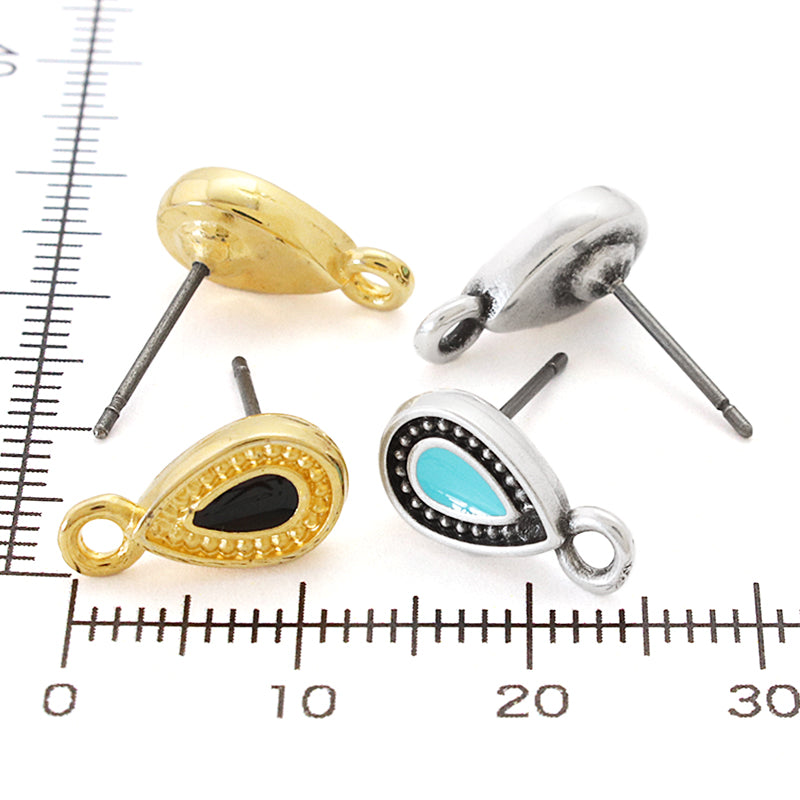 Greek earrings design drop 1-can turquoise/Ginkobi
