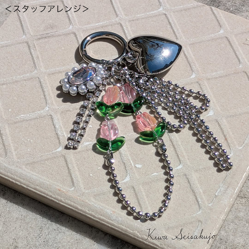 Glass beads Tulip Pink Mix