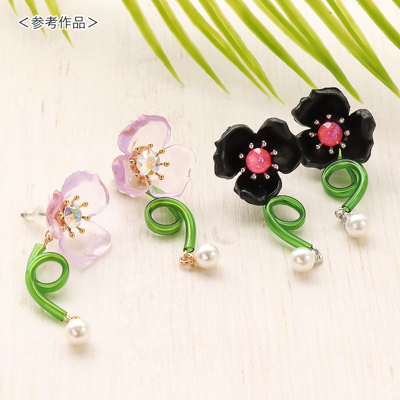 アクリル ドイツ製 花19 ブラック