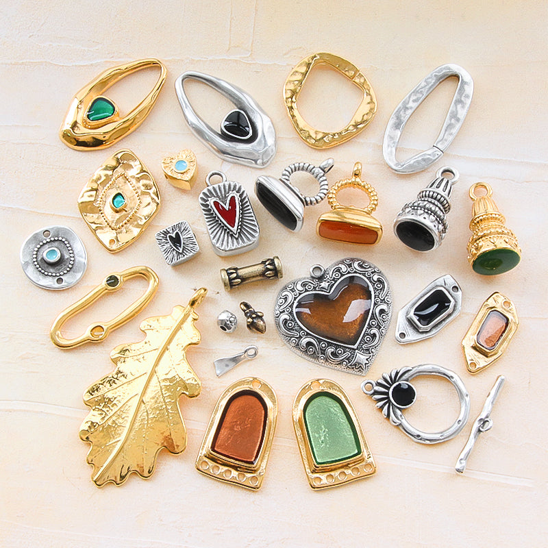 ギリシャ ニュアンスラウンドチェーンパーツ 銀古美