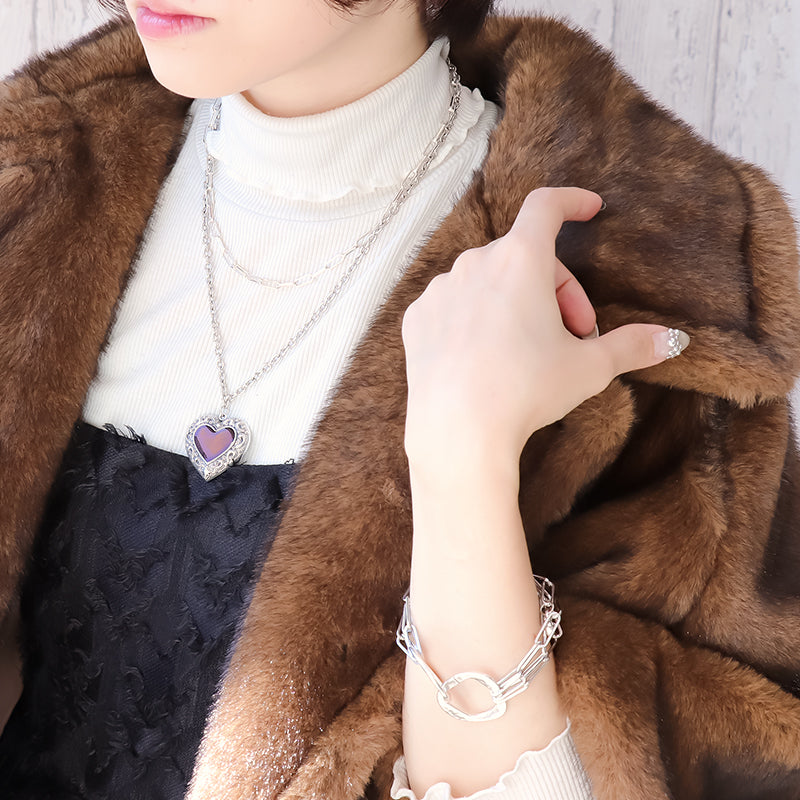 ギリシャ ニュアンスラウンドチェーンパーツ 銀古美