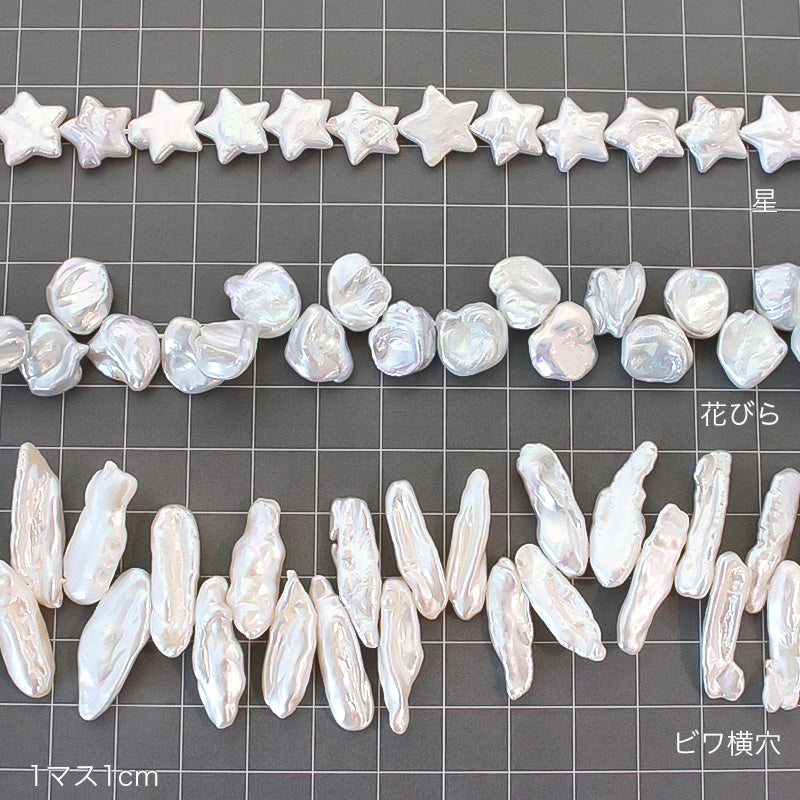 淡水パール 花びら ホワイト