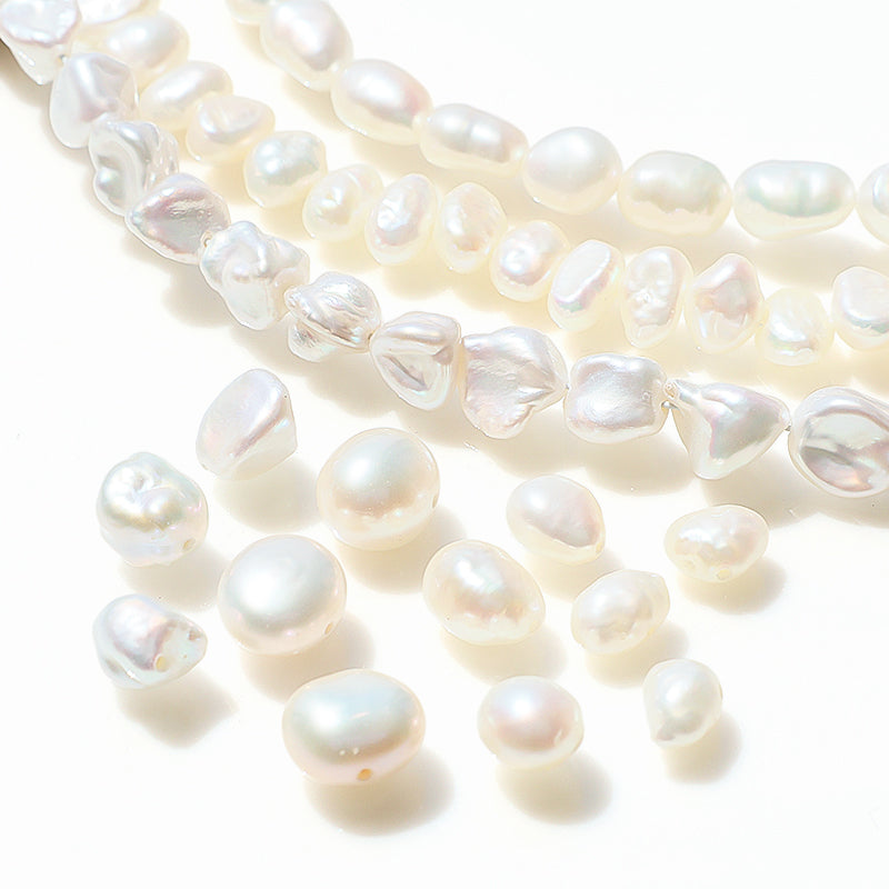 Freshwater Pearl Baroque White (approx. 4 x 5.5 mm)