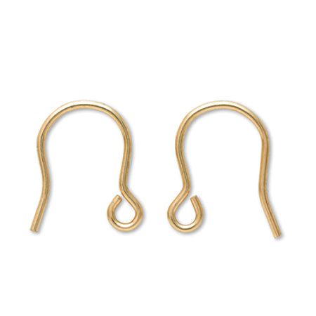 Earrings small U-shaped K14GF