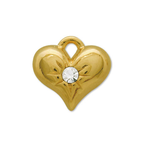Domestic cast charm heart 5 gold