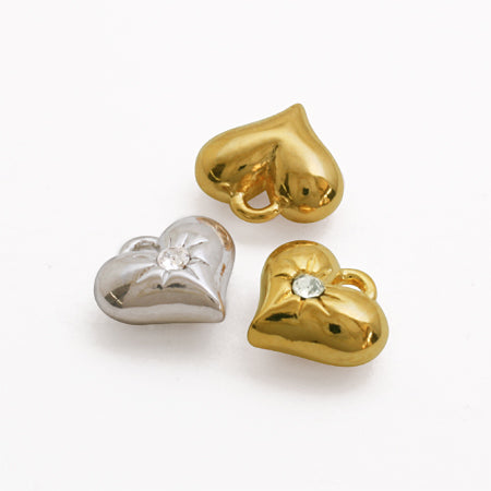 Domestic cast charm heart 5 gold