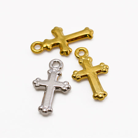 Cast charm cross 2 rhodium