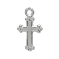 Cast charm cross 2 rhodium