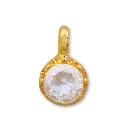 Domestic Cast Charm Silconia Round Gold